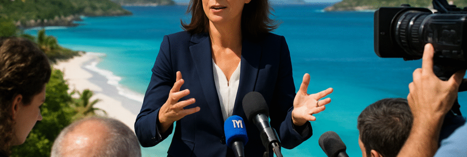 marie-hélène bernier, vice-présidente de saint-barthélemy, alerte sur la saturation de l’île, atteignant actuellement sa capacité maximale, et souligne l’importance de préserver l’équilibre local face à l’afflux croissant de visiteurs.