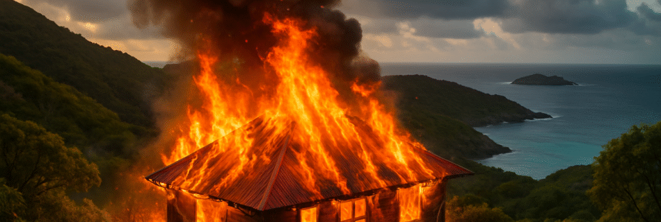 un incendie spectaculaire a détruit une maison sur les hauteurs de vitet à saint-barthélemy, mobilisant d'importants moyens de secours dans la nuit. découvrez les détails de cet événement marquant.
