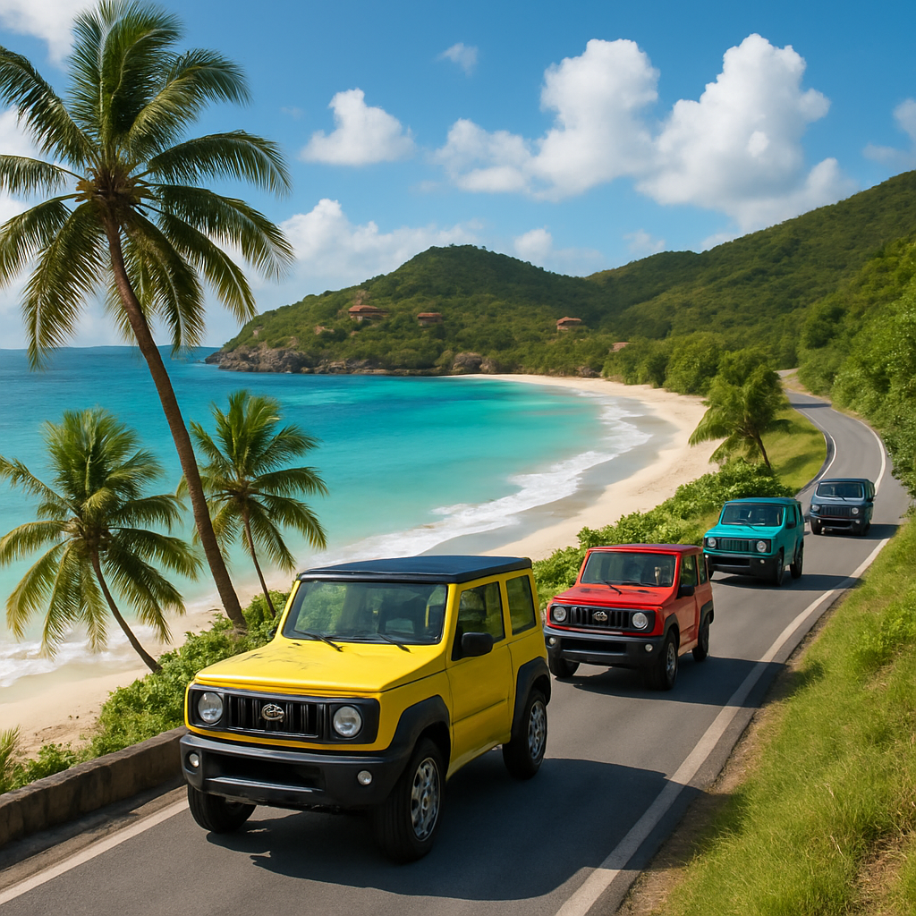 découvrez l'île aux suzuki jimny à saint-barthélemy, un phénomène surprenant qui attire les passionnés de voitures et les amateurs d'aventure. plongez dans l'univers unique de cette célèbre île où ces véhicules emblématiques se transforment en véritables stars locales.