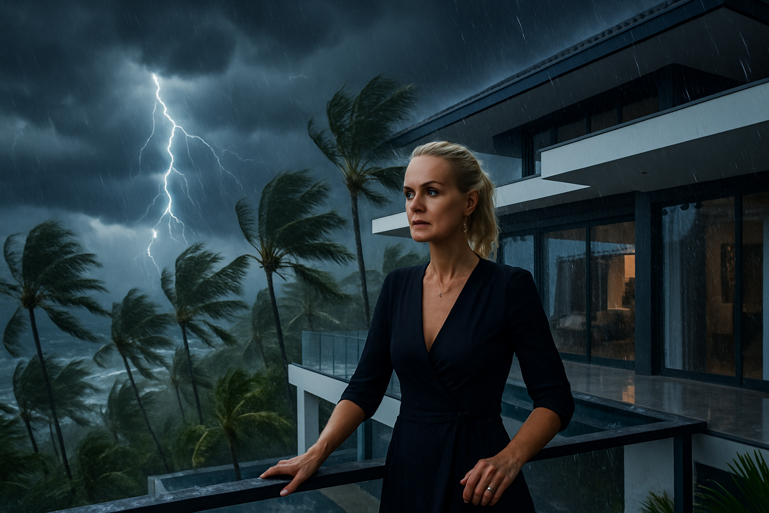 laeticia hallyday fait face à l'ouragan erin à saint-barthélemy : vents violents et pluies torrentielles frappent sa somptueuse villa, bouleversant son quotidien et provoquant des dégâts spectaculaires.