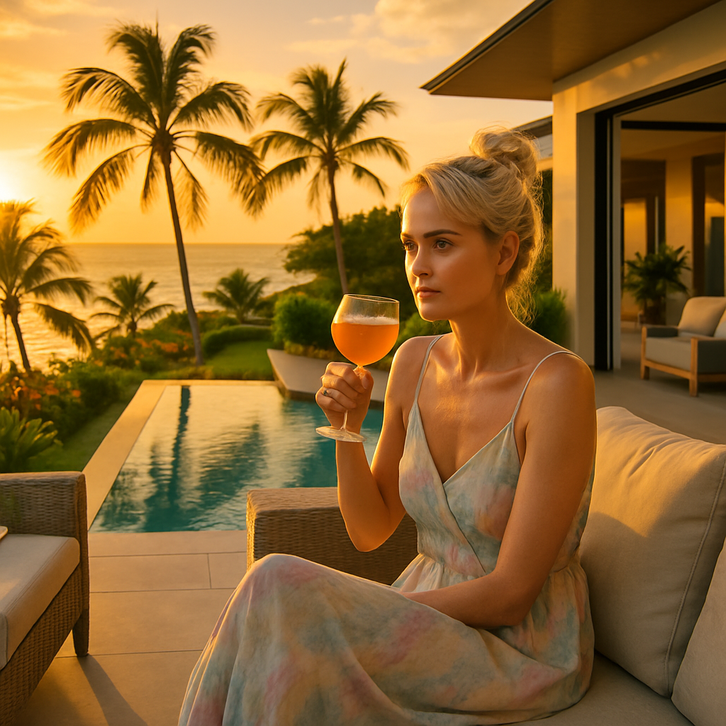 laeticia hallyday profite d'une pause estivale à saint-barthélemy : découvrez le bouleversement inattendu survenu à la mythique villa jade durant son séjour.