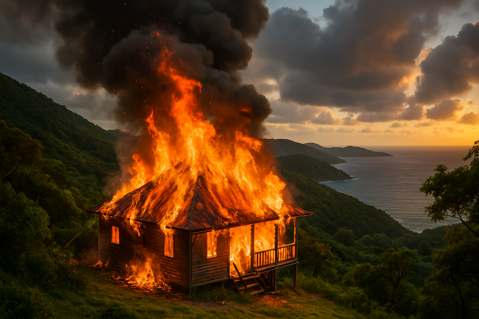 un incendie spectaculaire a entièrement détruit une maison située sur les hauteurs de vitet à saint-barthélemy, mobilisant les secours et suscitant l’émotion dans la communauté.