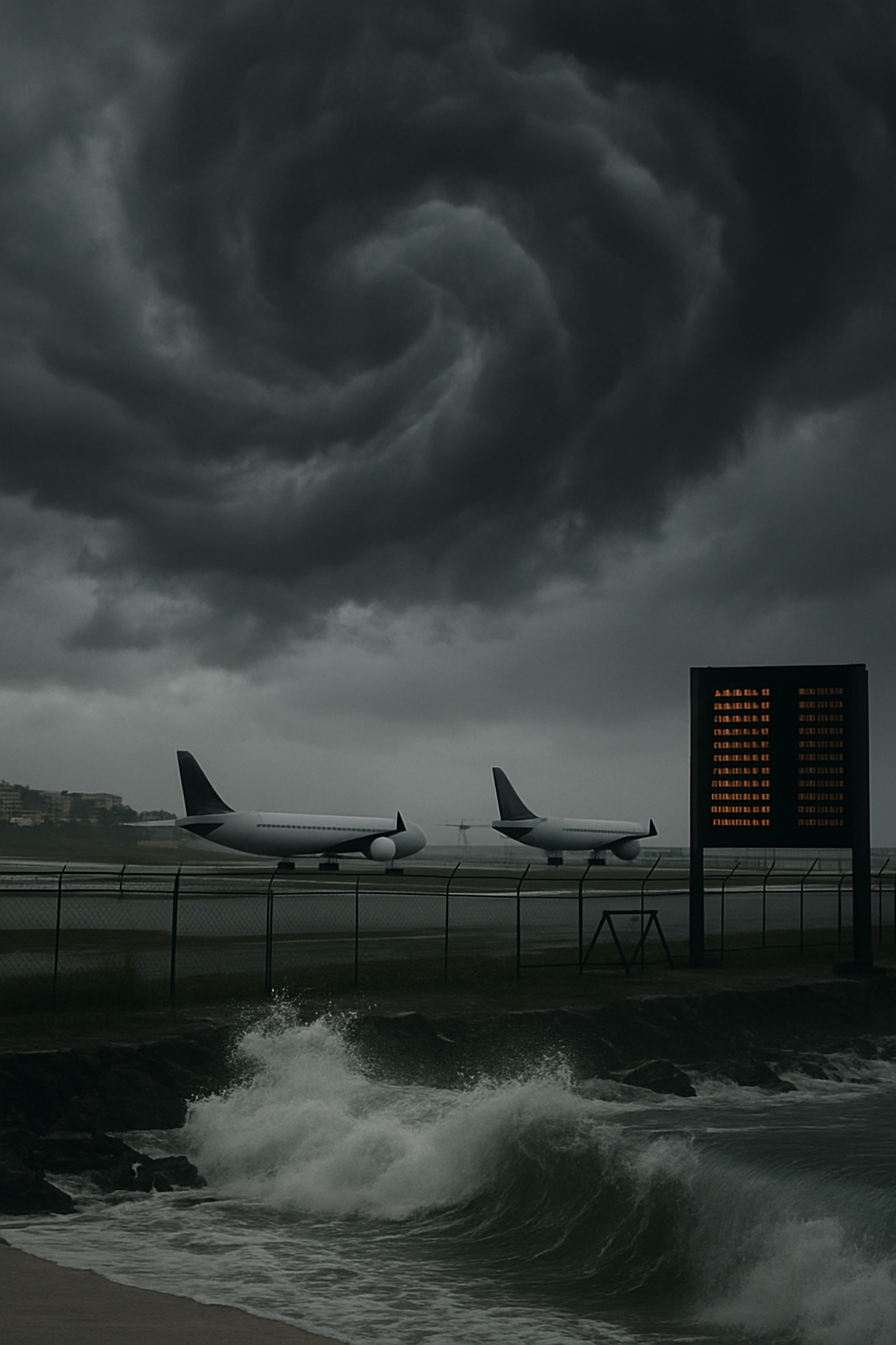 l’ouragan erin provoque la suspension des vols à saint-martin et saint-barthélemy, perturbant le trafic aérien et impactant les voyageurs dans ces deux îles des caraïbes.